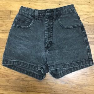 High Waisted Vintage Shorts Black
